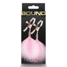 Bound nipple clamps F1 Black with pink bond pipe cleaners for enhanced play