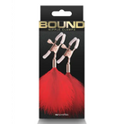 Box of three red hair clips with black background in Bound Nipple Clamps F1 Black