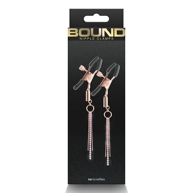 Bound Nipple Clamps V1 Rose Gold - D3 - Nipple Clamp