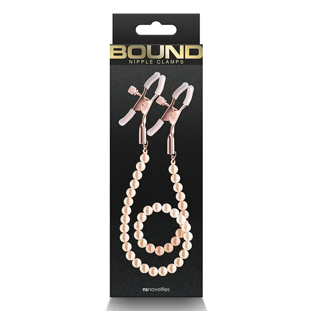 Bound Nipple Clamps V1 Rose Gold - Dc1 - Nipple Clamp