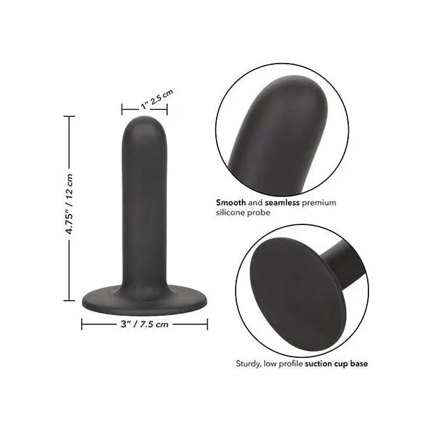 CalExotics Strap Ons Boundless 4.75" Smooth - Black at the Haus of Shag