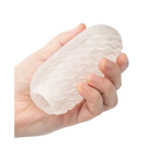 CalExotics Manual Stroker Boundless Reversible Ribbed Stroker - White at the Haus of Shag