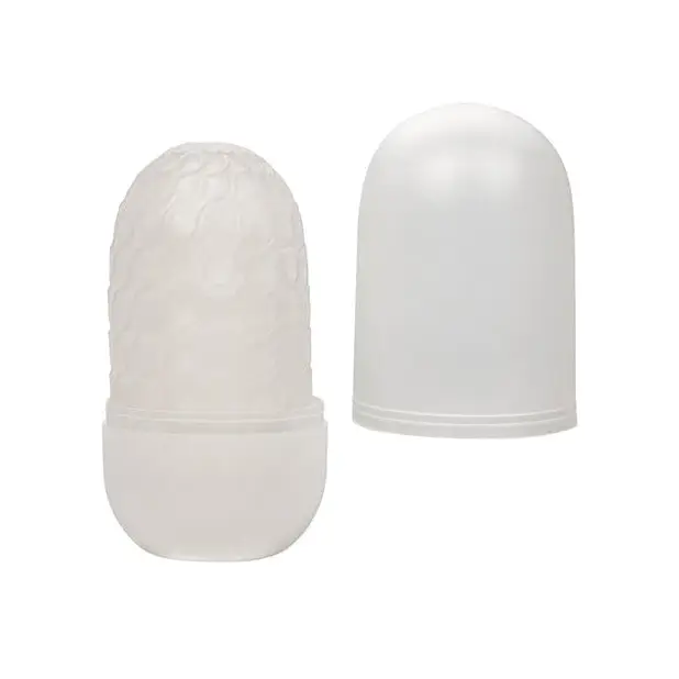 CalExotics Manual Stroker Boundless Reversible Ribbed Stroker - White at the Haus of Shag