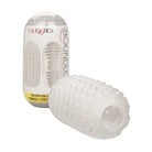 CalExotics Manual Stroker Boundless Reversible Ribbed Stroker - White at the Haus of Shag