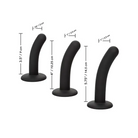 Boundless Silicone Curve Pegging Kit - Black - Strap On Kit