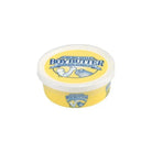 Tub of Boy Butter Original Oil Based Lubricant with yellow and white packaging