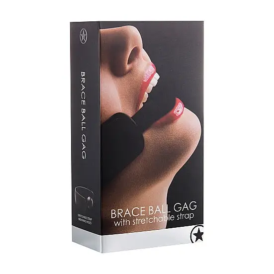 Brace Ball Gag Black - Ball Gag