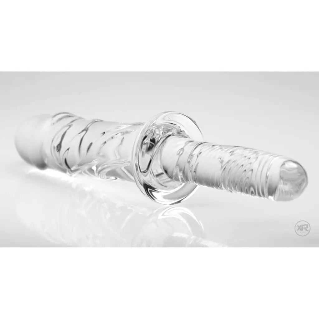 Master Series Plain Dildo Brutus Glass Dildo Thruster at the Haus of Shag