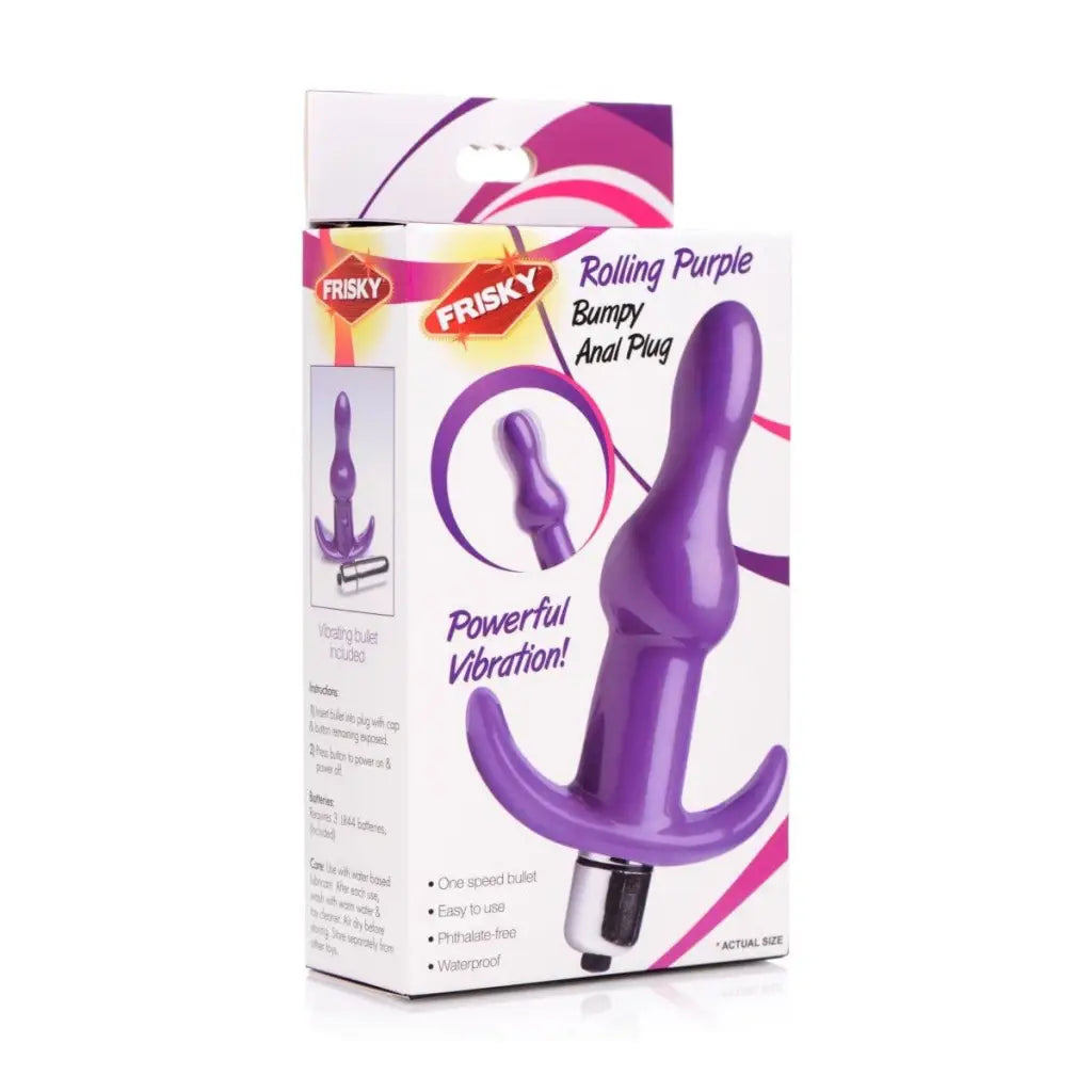 Frisky Vibrator Bumpy Vibrating Anal Plug at the Haus of Shag