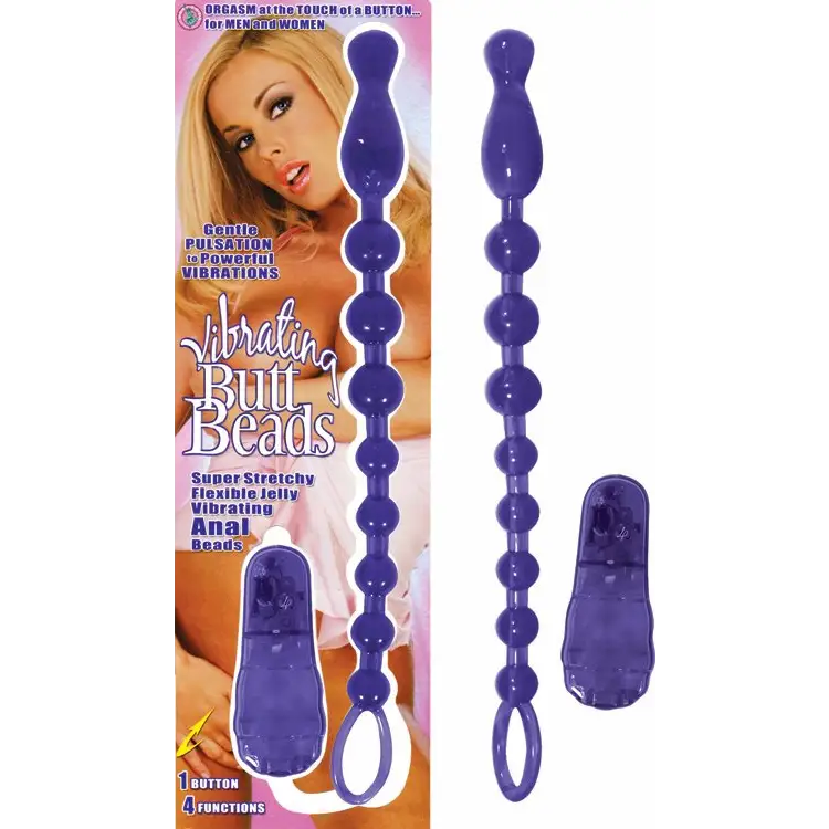 Butt Beads Purple Vibrating - Sextoys for Women