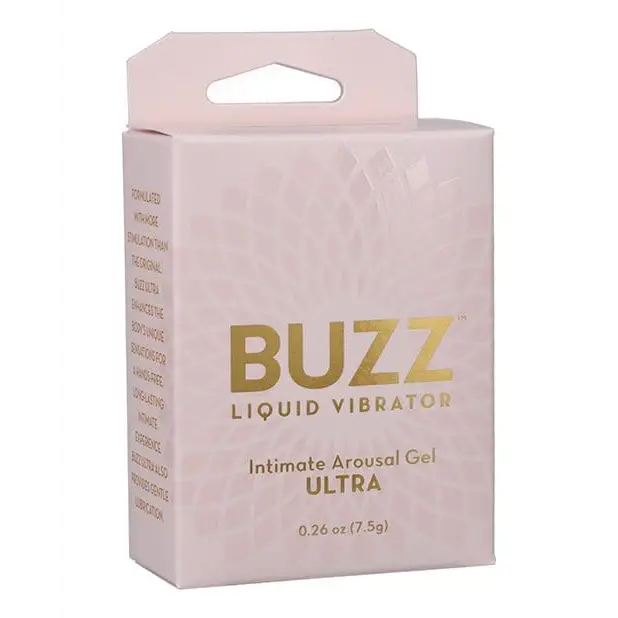 Doc Johnson Sexual Enhancers Buzz Ultra Liquid Vibrator Intimate Arousal Gel - .26 Oz at the Haus of Shag