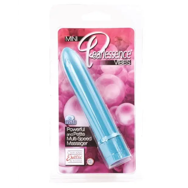 CalExotics Plain Vibrator Aquamarine CalExotics 4.5" Mini Pearlessence Vibrator at the Haus of Shag