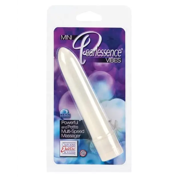 CalExotics Plain Vibrator White CalExotics 4.5" Mini Pearlessence Vibrator at the Haus of Shag