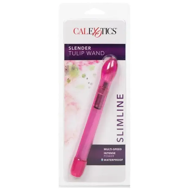 CalExotics Plain Vibrator Magenta CalExotics 6.5" Slender Tulip Wand Vibrator at the Haus of Shag