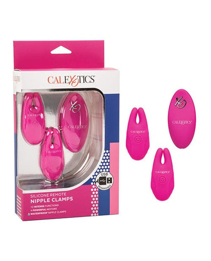 CalExotics Bondage Blindfolds & Restraints Pink Silicone Nipple Clamps W/remote at the Haus of Shag