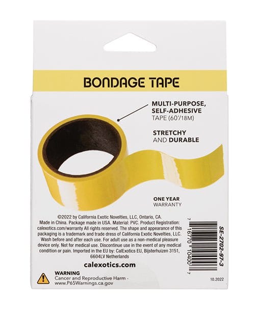 CalExotics Bondage Tape Boundless Bondage Tape - Yellow at the Haus of Shag
