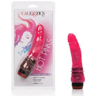 CalExotics Realistic Vibrator 6.5 Inch / Pink CalExotics Hot Pinks Curved Jelly Vibrating 6.5" Dildo at the Haus of Shag