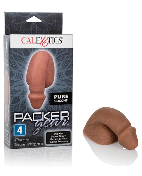 CalExotics Packer Chocolate / 4" Packer Gear Silicone Packing Penis by CalExotics at the Haus of Shag