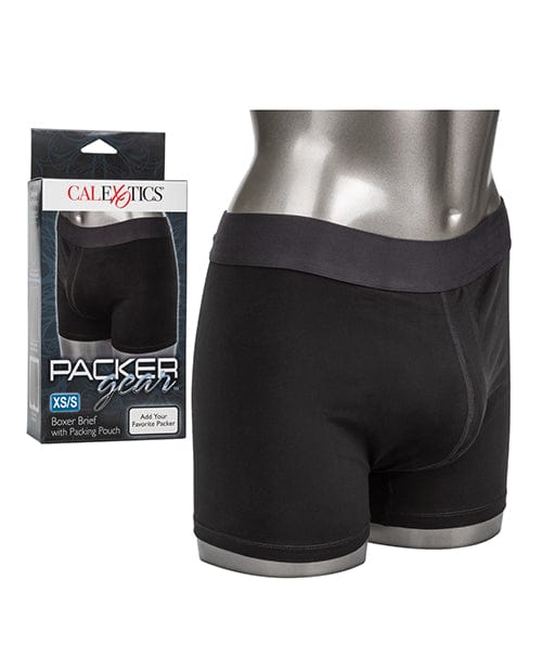 CalExotics Packing Underwear XS / Small / Black Packer Gear Boxer Brief With Packing Pouch at the Haus of Shag