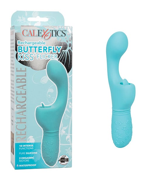 CalExotics Rabbit Blue Rechargeable Butterfly Kiss Flicker by CalExotics at the Haus of Shag