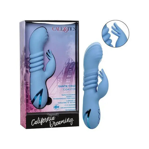 CalExotics Vibrator California Dreaming Santa Cruz Coaster - Blue at the Haus of Shag