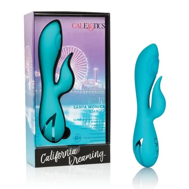 CalExotics Vibrator California Dreaming Santa Monica Starlet - Blue at the Haus of Shag