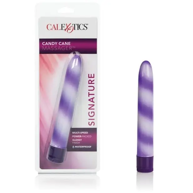 CalExotics Vibrator Purple Candy Cane Waterproof at the Haus of Shag