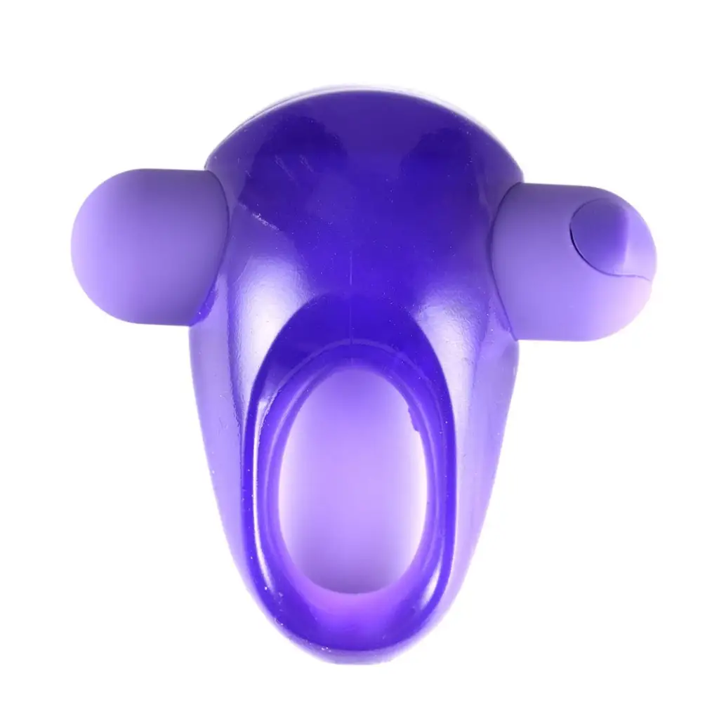 Casey Rechargeable Vibrating Erection Enhancer Ring Purple - Cock Ring