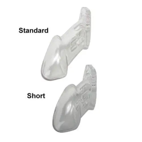 One pair of white shoes labeled ’standard standard’ with ’Cb-6000s Male Chastity Device’