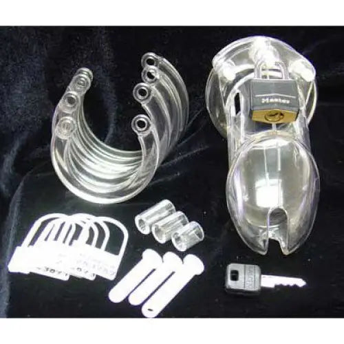 One pair of nasals and a nasal device with Cb-6000s Male Chastity Device