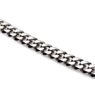 Chained locking bracelet with a silver metal chain and interlocking links for secure wear