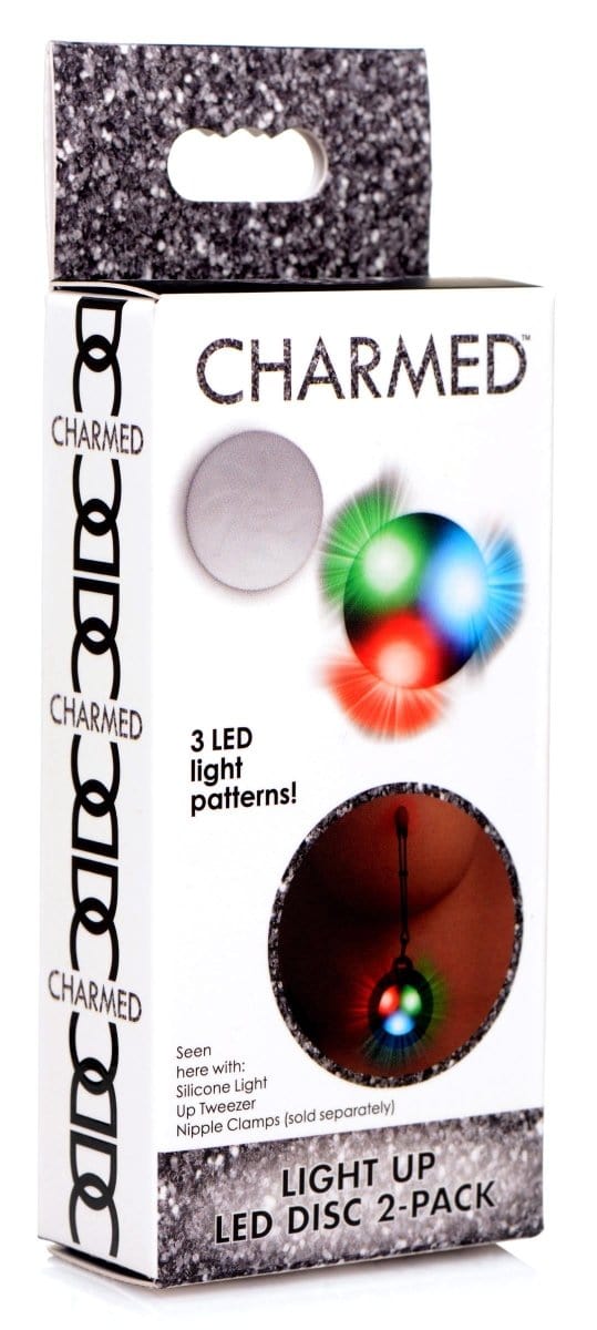 Charmed Nipple Clamp Multi-Color Charmed Light Up LED Disc 2-Pack at the Haus of Shag