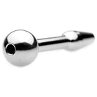 Chasm Stainless Steel Cum-thru Urethral Insert with Spherical End and Small Hole