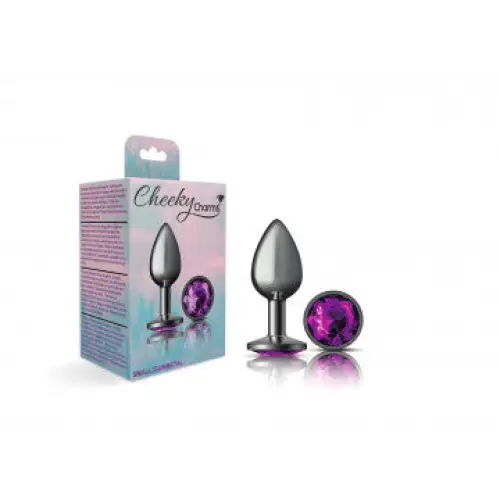 Cheeky Charms Round Gunmetal Butt Plug - Butt Plug