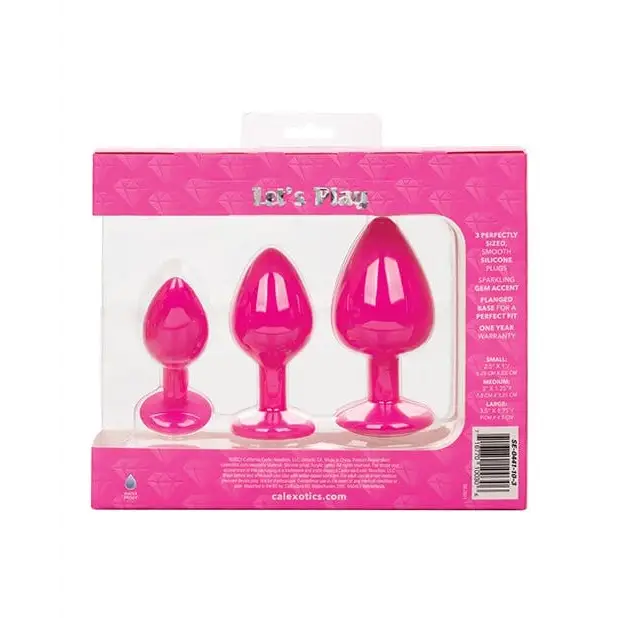 CalExotics Plug Cheeky Gems 3 Pc Plug Set at the Haus of Shag