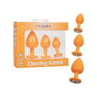 CalExotics Plug Orange Cheeky Gems 3 Pc Plug Set at the Haus of Shag