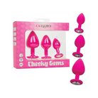 CalExotics Plug Pink Cheeky Gems 3 Pc Plug Set at the Haus of Shag