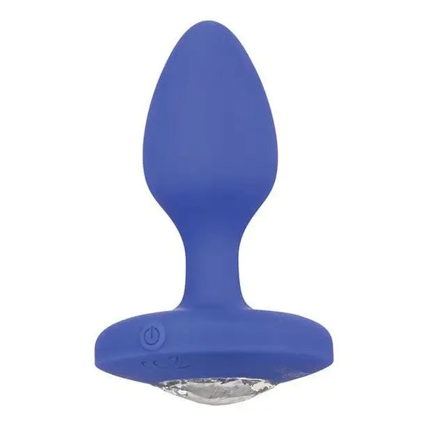 CalExotics Plug Cheeky Gems Medium Rechargeable Vibrating Probe - Blue at the Haus of Shag