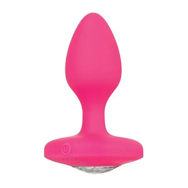 CalExotics Plug Cheeky Gems Medium Rechargeable Vibrating Probe - Pink at the Haus of Shag