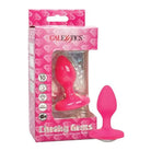 CalExotics Plug Cheeky Gems Medium Rechargeable Vibrating Probe - Pink at the Haus of Shag