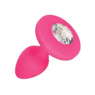 CalExotics Plug Cheeky Gems Medium Rechargeable Vibrating Probe - Pink at the Haus of Shag