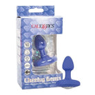 CalExotics Plug Cheeky Gems Small Rechargeable Vibrating Probe - Blue at the Haus of Shag