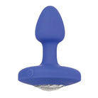 CalExotics Plug Cheeky Gems Small Rechargeable Vibrating Probe - Blue at the Haus of Shag