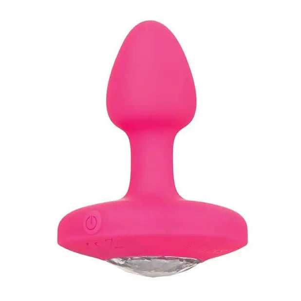 CalExotics Plug Cheeky Gems Small Rechargeable Vibrating Probe - Pink at the Haus of Shag