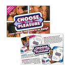 Choose Your Pleasure adult party game with romantic cards and dice for fun activities