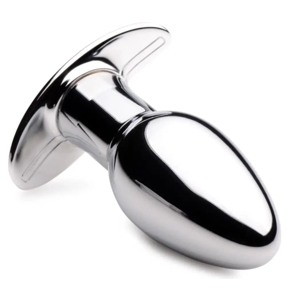 Master Series Plug Chrome Blast 7x Rechargeable Butt Plug With Remote Control at the Haus of Shag