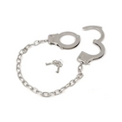 CalExotics Wrist Cuffs Chrome Hand Cuffs at the Haus of Shag