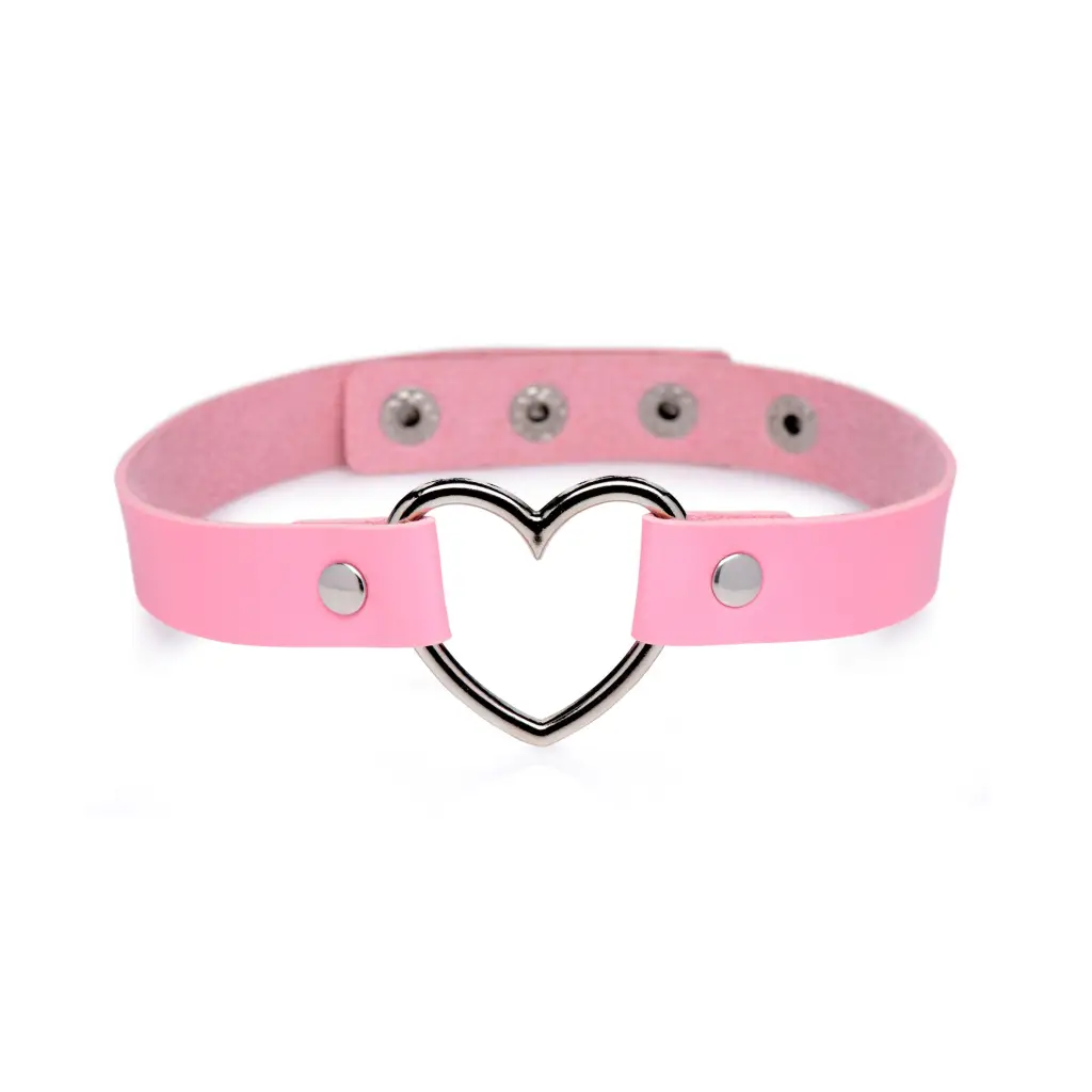 Master Series Chrome Heart Choker - Collar