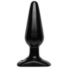 Classic black butt plug on a white background from our exclusive collection