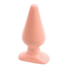 Classic butt plug made of pink silicone for a smooth and comfortable experience